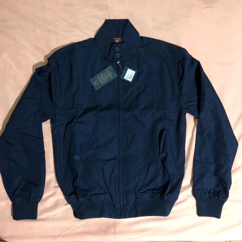 Fred Perry Harrington Navy Jacket Re Issue Made In England