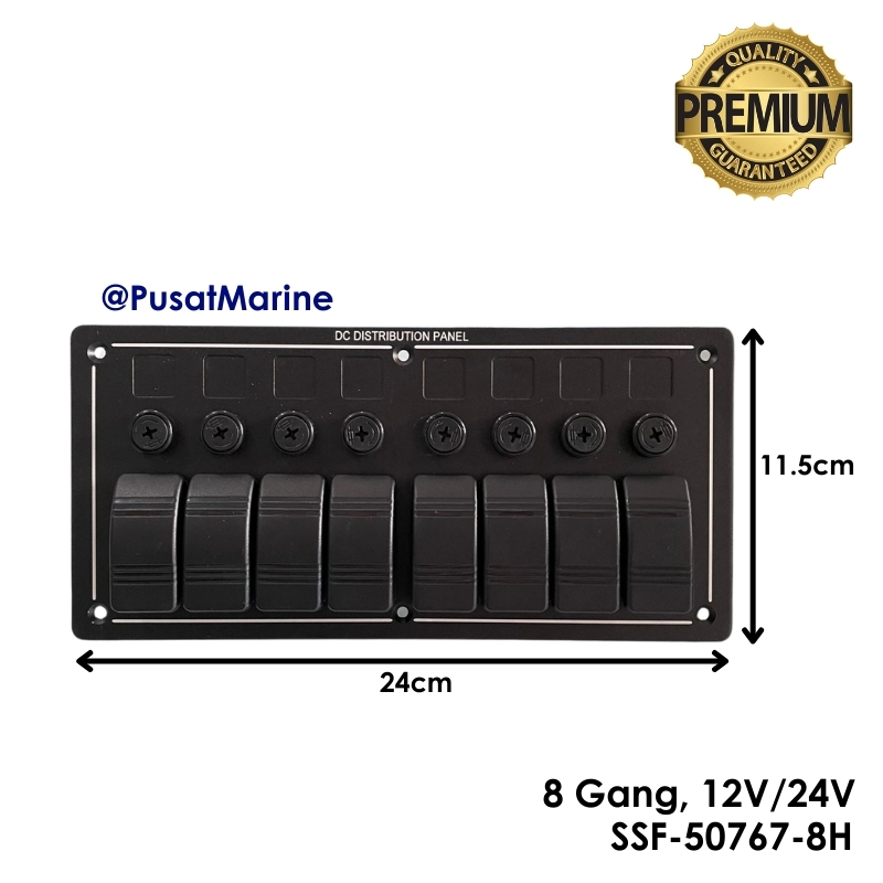 Panel Saklar / Sakelar tahan air / Switch panel 8 gang waterproof SSF-50767-8H