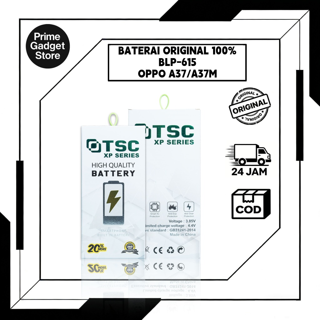 TSC BATERAI ORIGINAL  For OPPO A37/A37M NEW ORI
