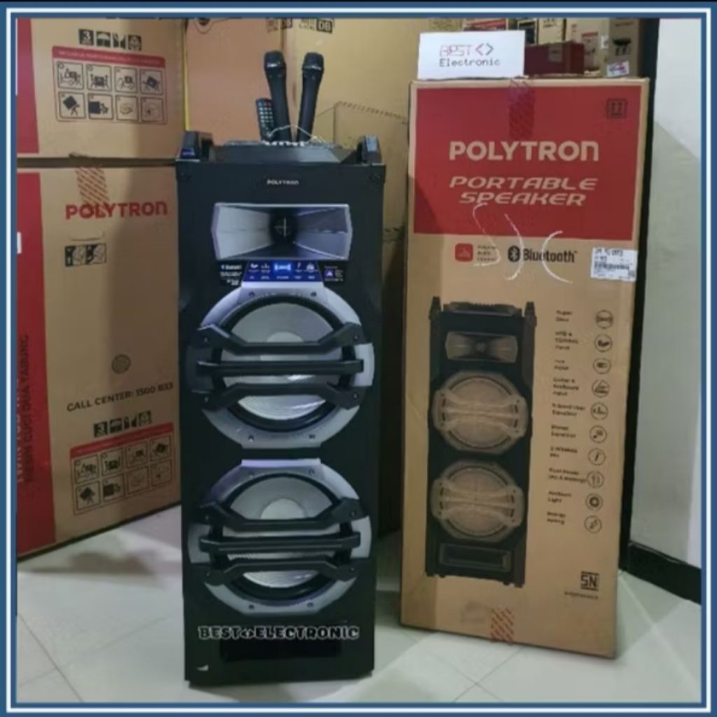 SPEAKER AKTIF POLYTRON PTS 12KS25 PTS12KS25 12KF25 PTS12KF25 12K25 BLUETOOTH