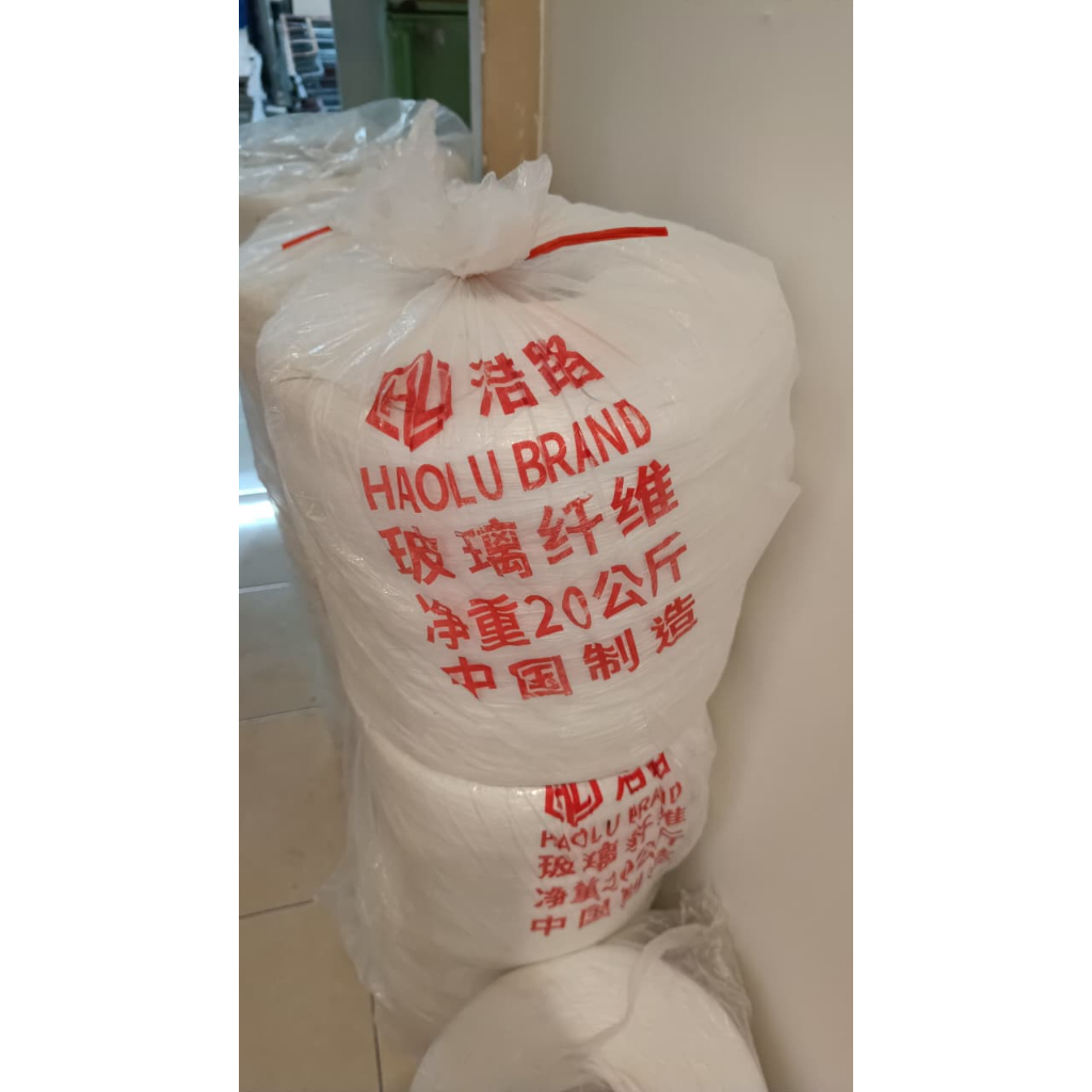 Roving Serat Fiberglass 1 roll berat 20kg