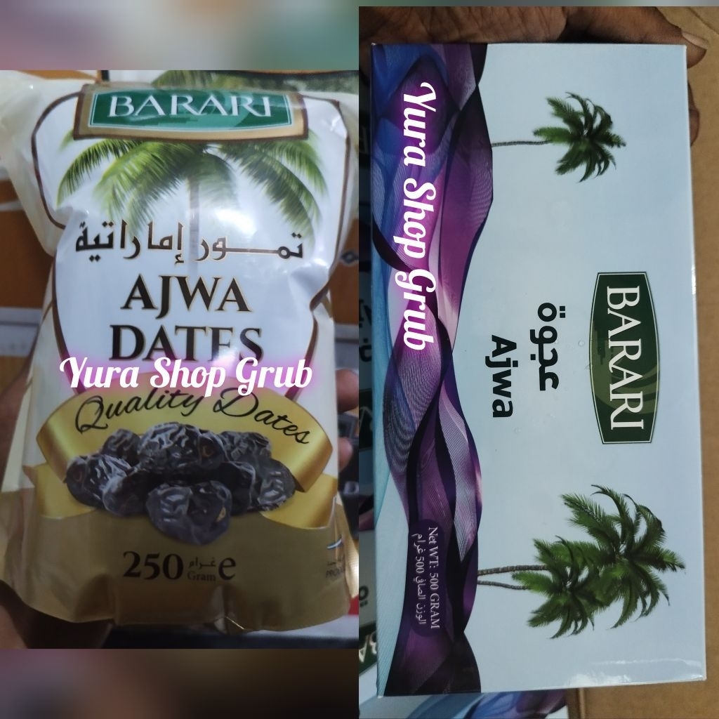 Kurma Ajwa Barari 500gr 250gr Premium Original Exp Terbaru Kurma Barari Azwa 250g 500g Ajwa Madina