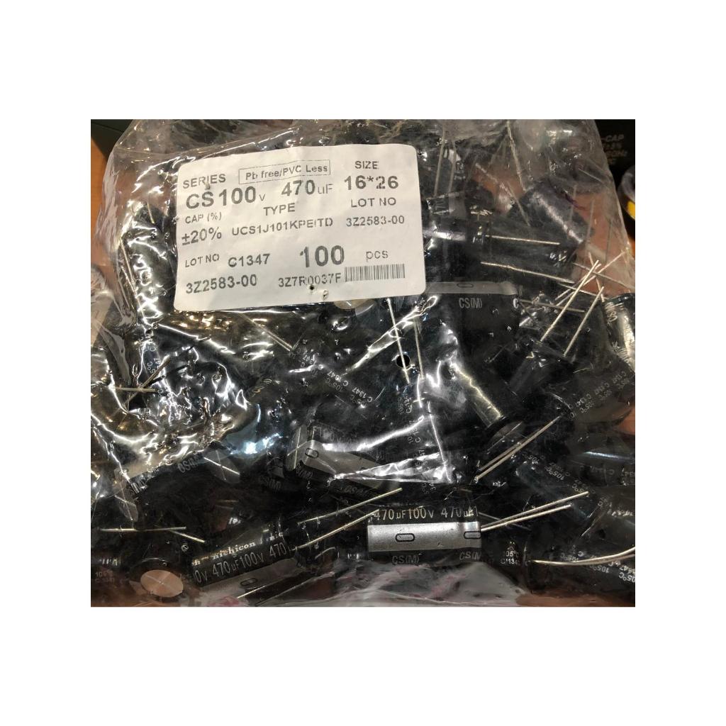 Capacitor elco 470uf 100v elko 470uf 100volt