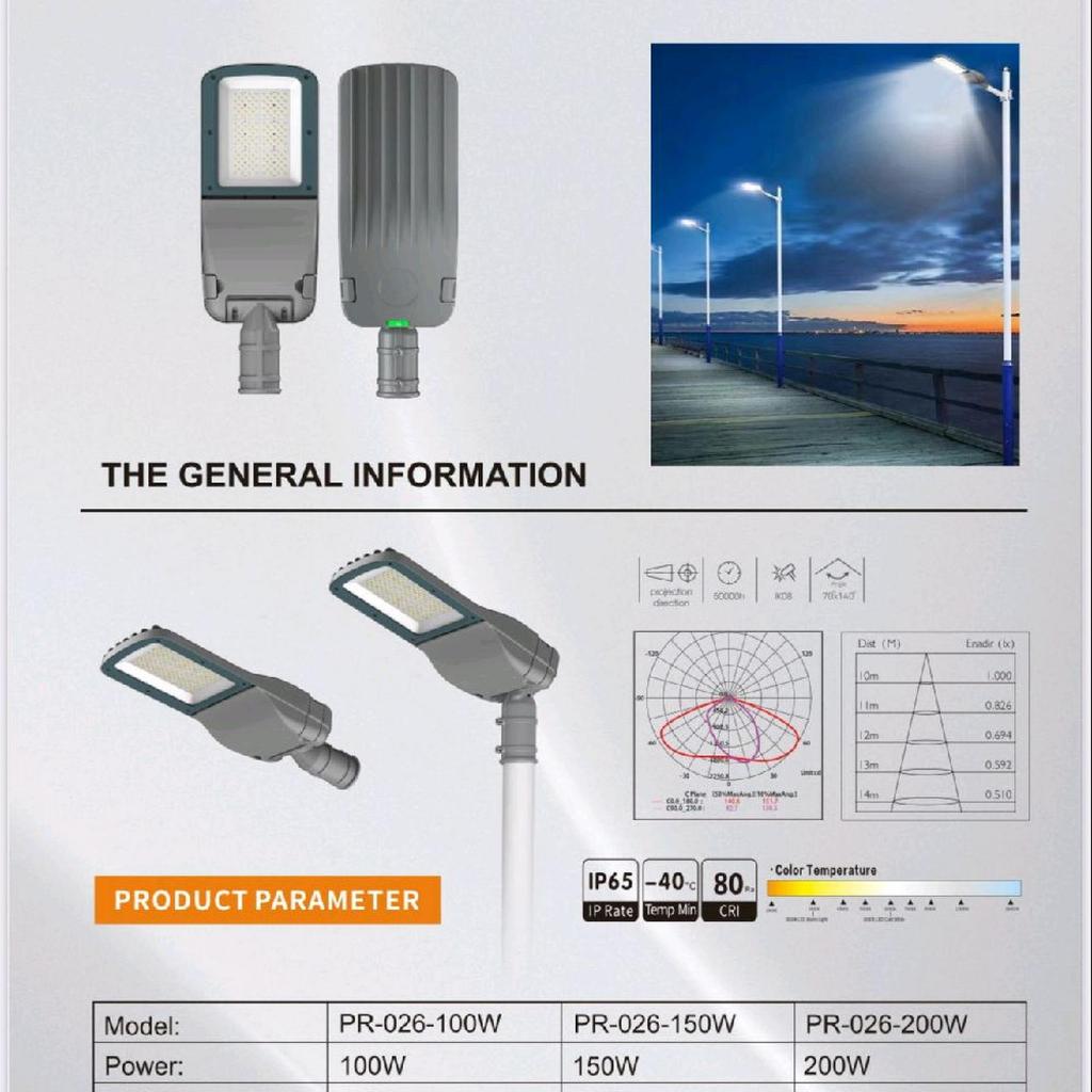 PRIMAX PJU Lampu Jalan Led Streetlight 100W 150W 200W Listrik Ac 220 Volt / lampu jalan led PJU outd