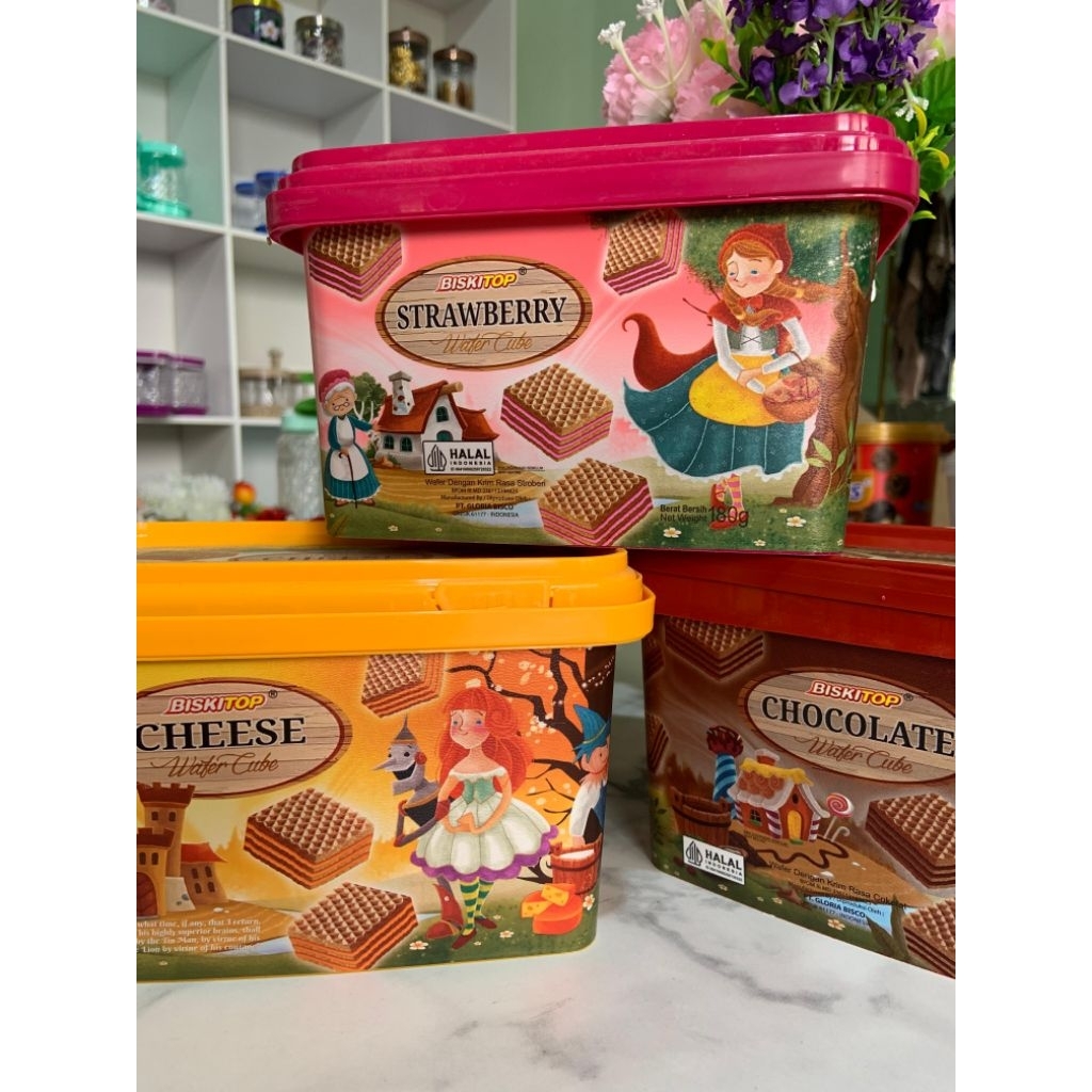 Biskitop Wafer Cube/ Biskitop Wafer 3 Rasa
