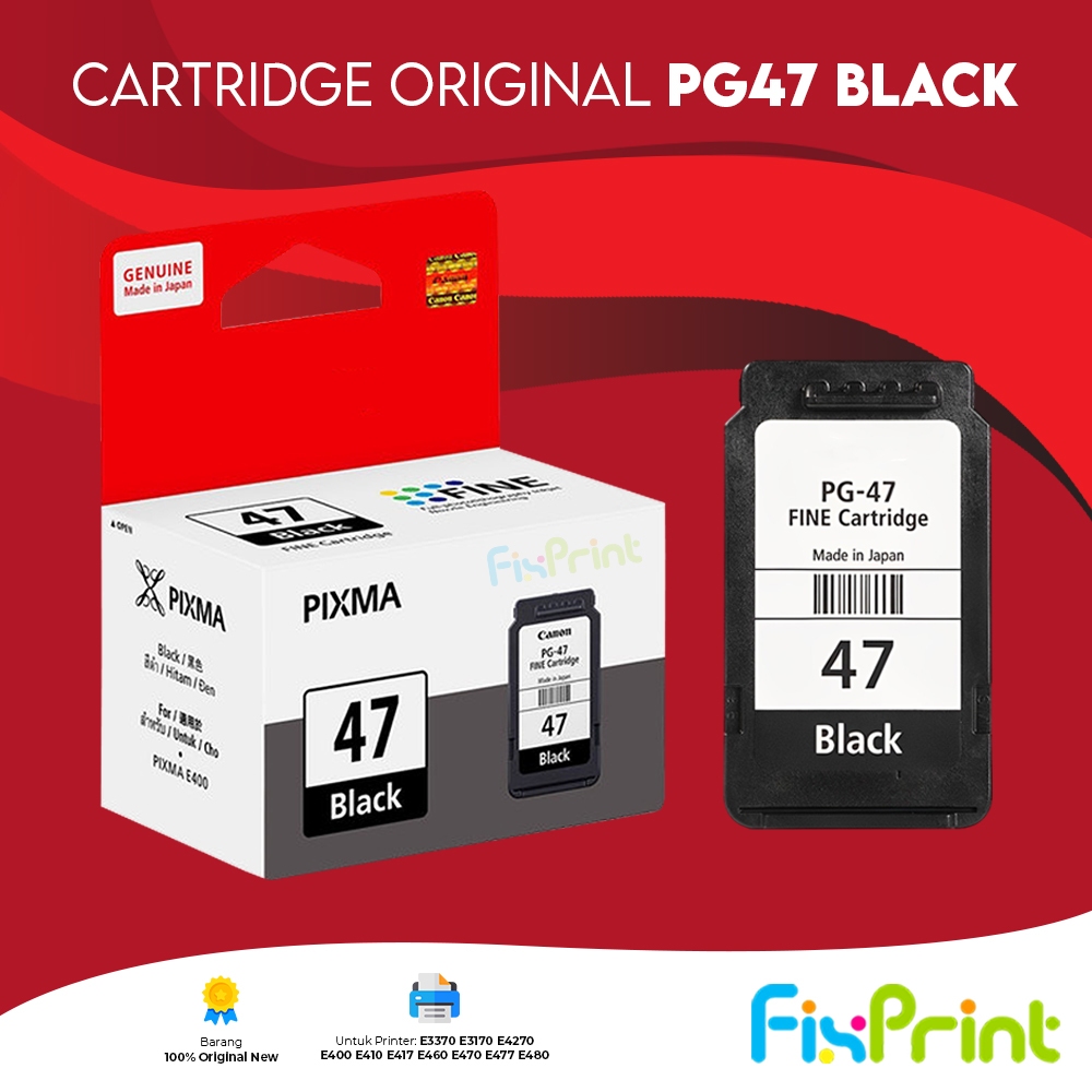 Canon Cartridge PG47 PG-47 CL57 CL-57 For Printer E3170 3170 E3177 3177 E3370 3370 E3470 3470