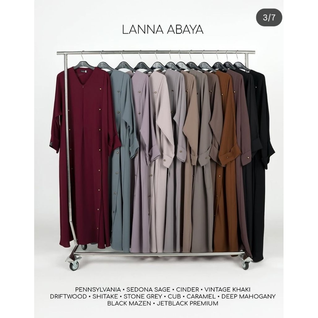 PRELOVED LANNA ABAYA DEEP MAHOGANY SIZE XS ALJENNA