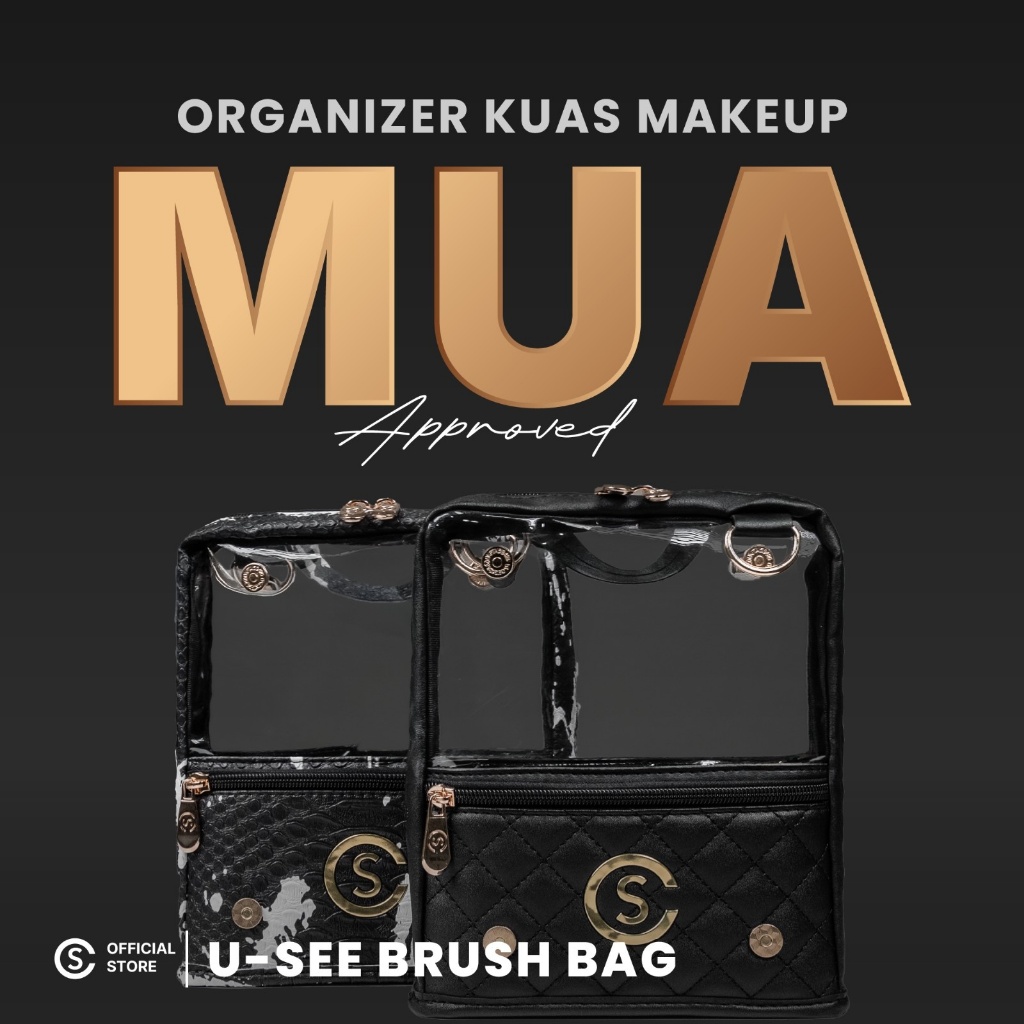 U-see Brush Bag by Cathiestuff | Brush Organizer | Tas Kuas Make up | Tempat kuas make up | Tempat k