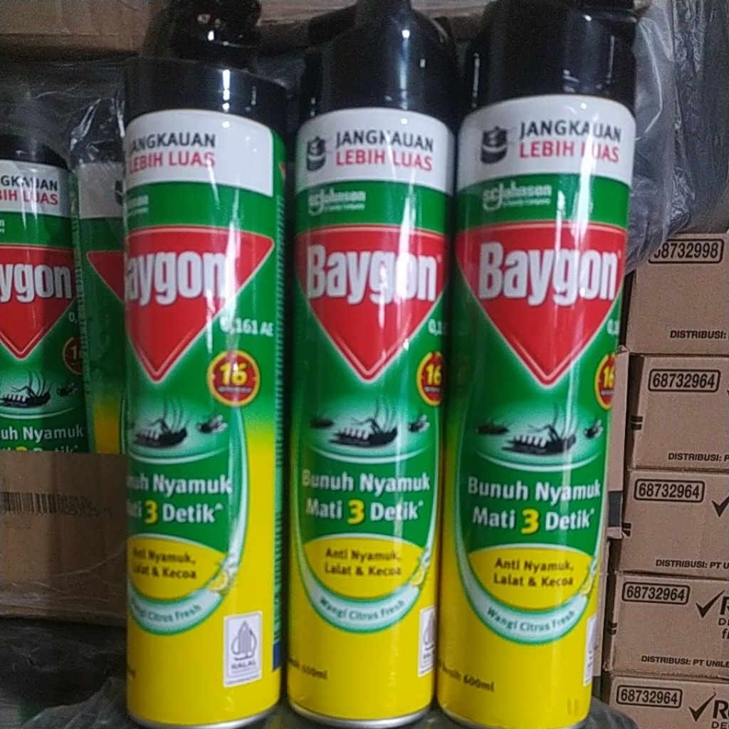 Baygon Obat Nyamuk Semprot - Wangi Citrus Fresh 600ml
