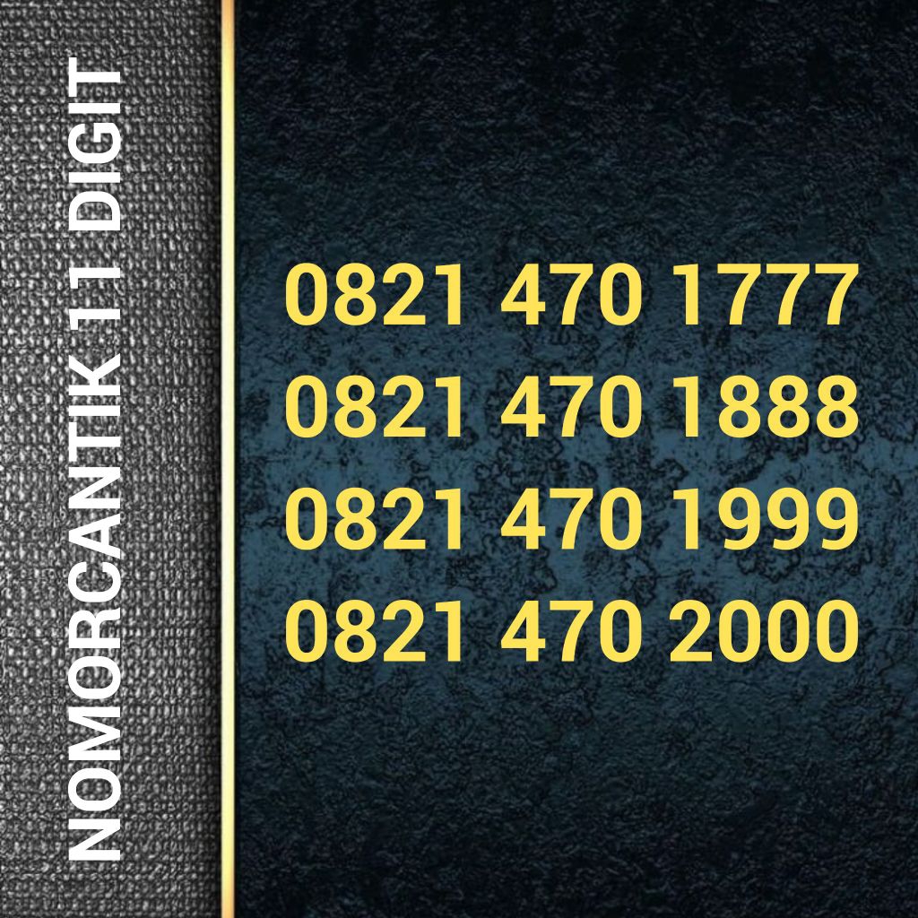 Kartu Perdana SIMPATI 11 Digit - Nomor Cantik - 0821 47 01 777 0821 47 01 888 0821 47 01 999 0821 47