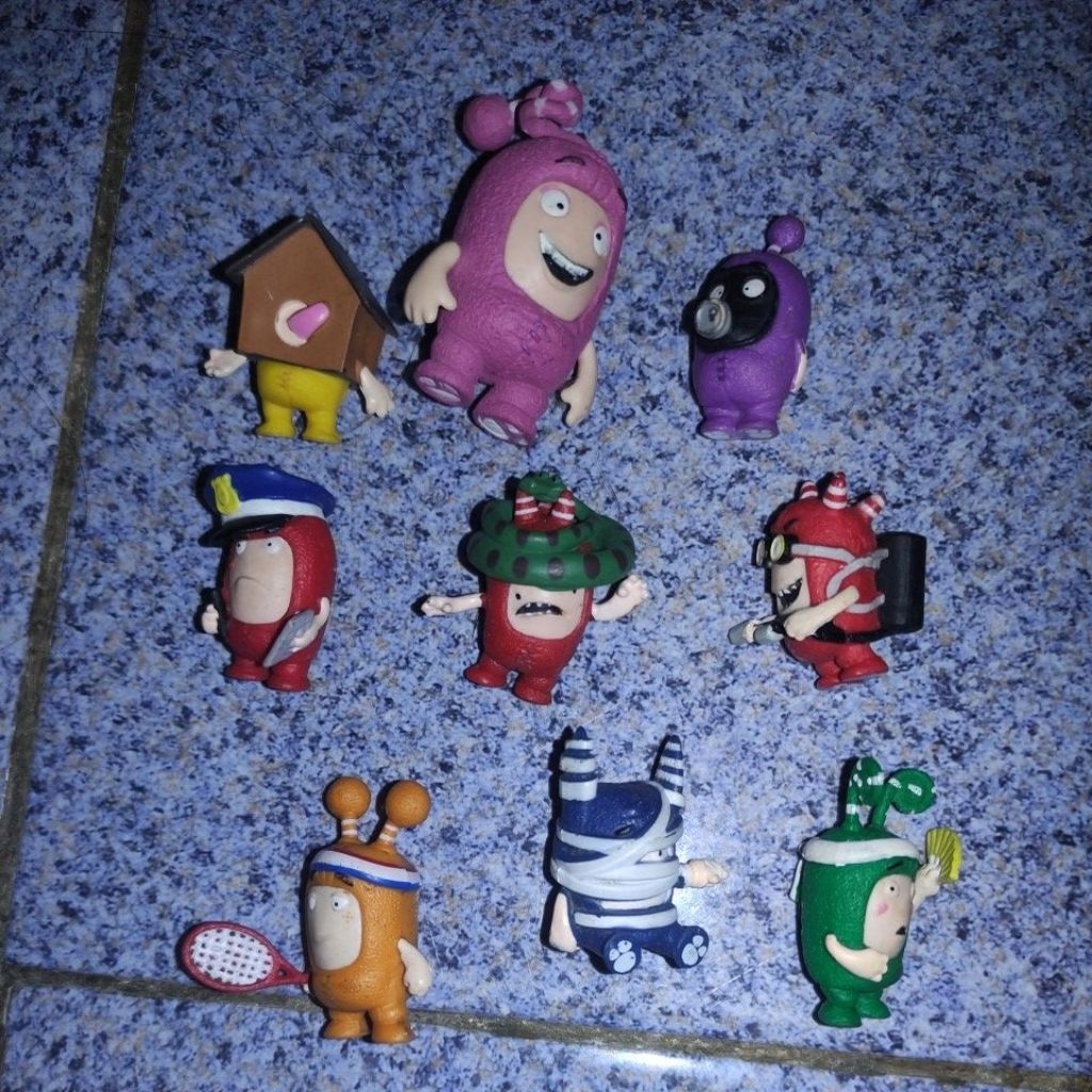 Oddbods One Animation Figure mini Fuse Pogo Newt Zee Jeff Bubbles Slick