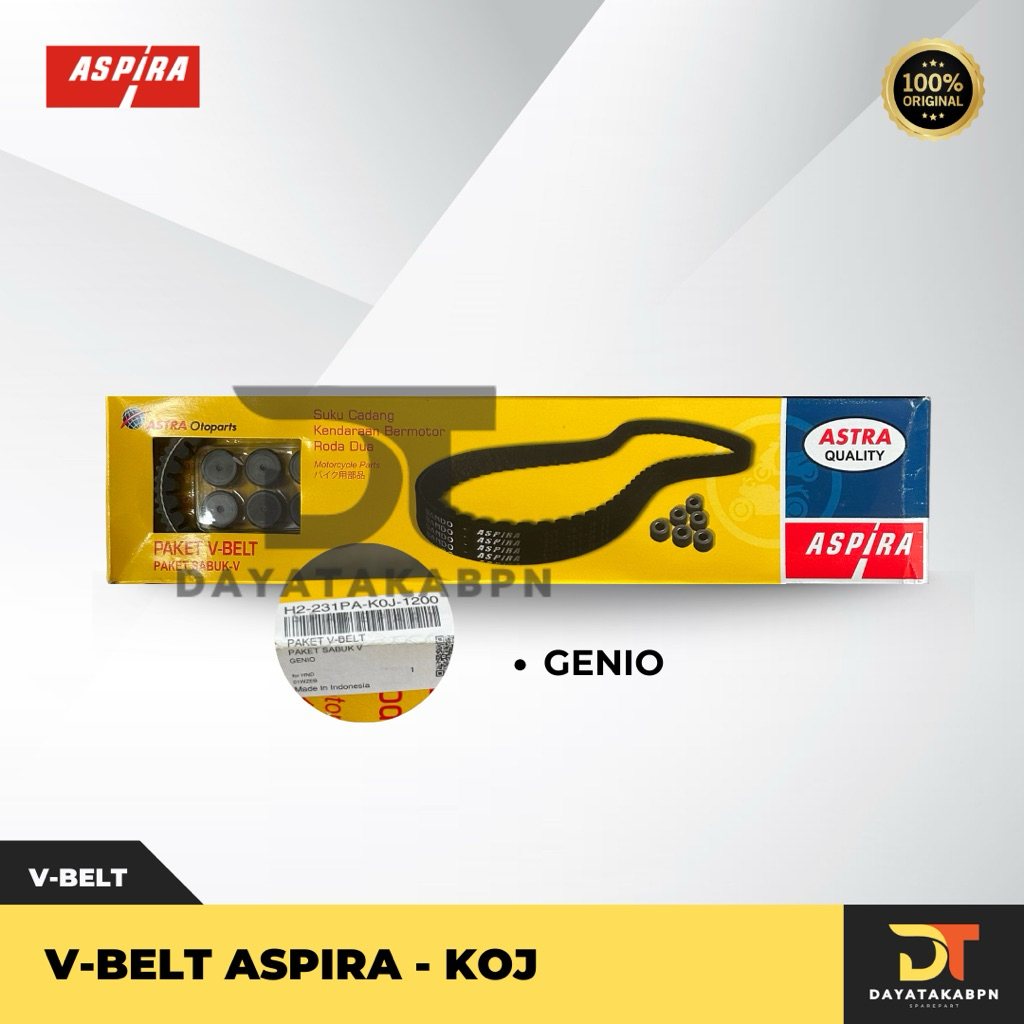 ASPIRA Vanbelt / V-Belt KOJ - Motor Genio