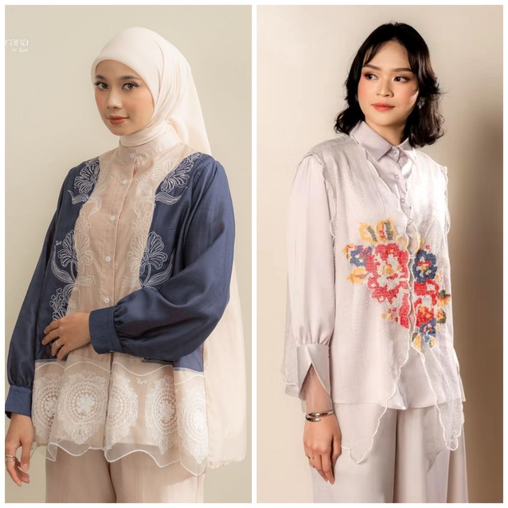 Rurik Kemeja Bordir Saray Embroidery Shirt, Rurik Kemeja Bordir Rantika Embroidery Shirt By Rurik