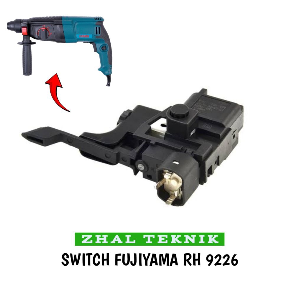 switch Saklar for fujiyama RH 9226 mesin bor rotari Hammer drill SDS 3 Fungsi saklar fujiyama