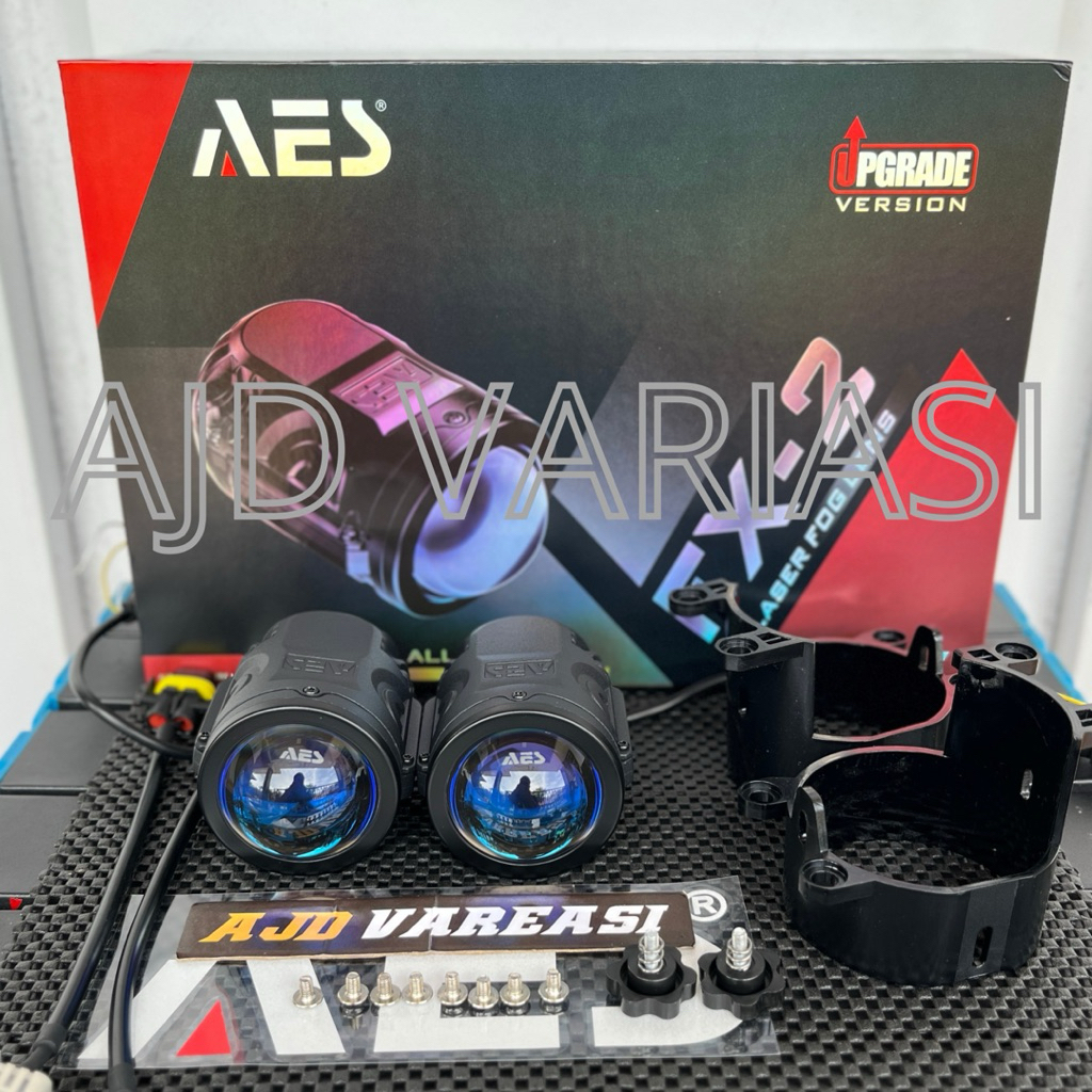 Foglamp 2 Inchi 3 Warna AES Fx2 All weather Bilaser Waterproof Ip67 Lampu Grill Tambahan mobil LAMPU