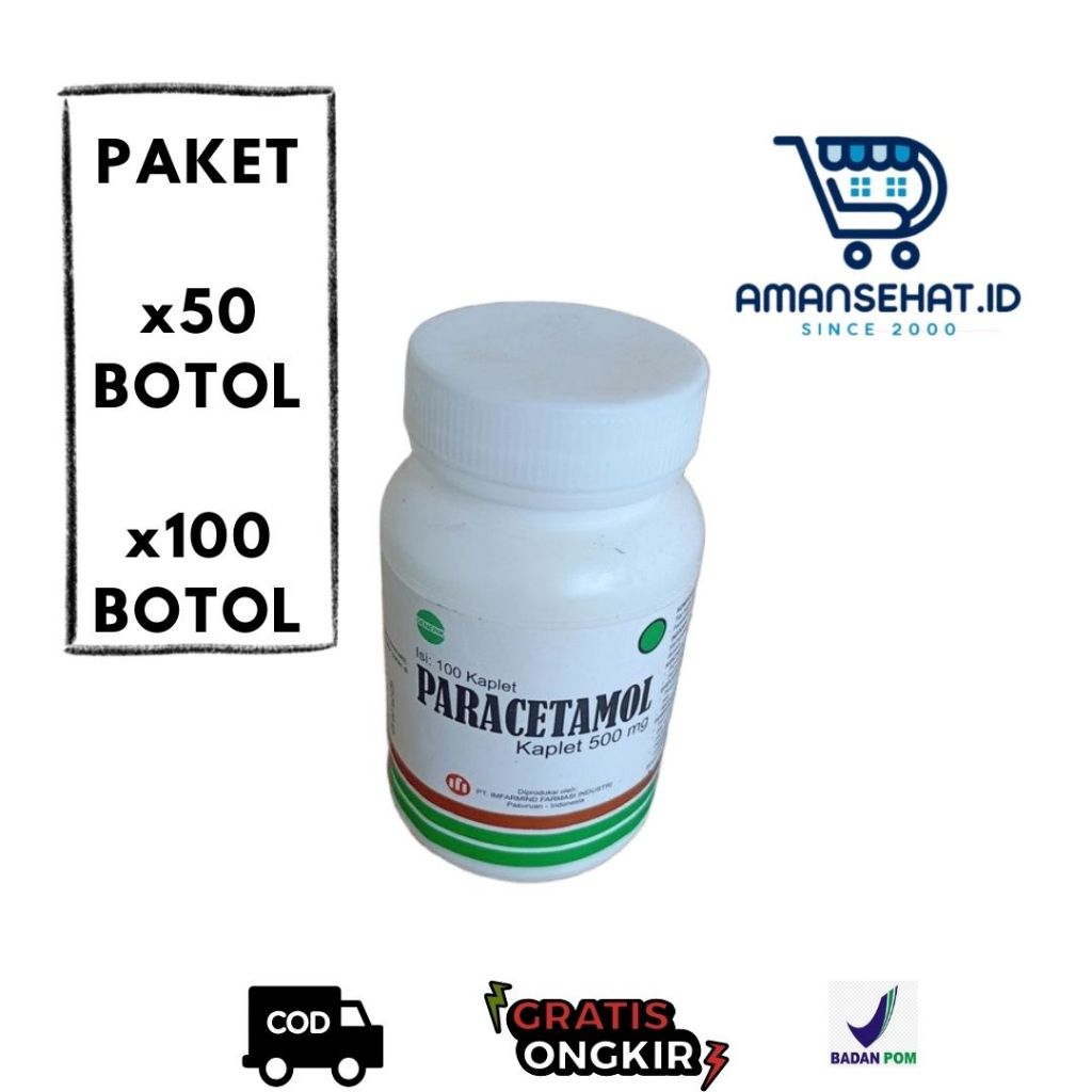 Paracetamol IFI botol Grosir per 100 botol & 240 botol