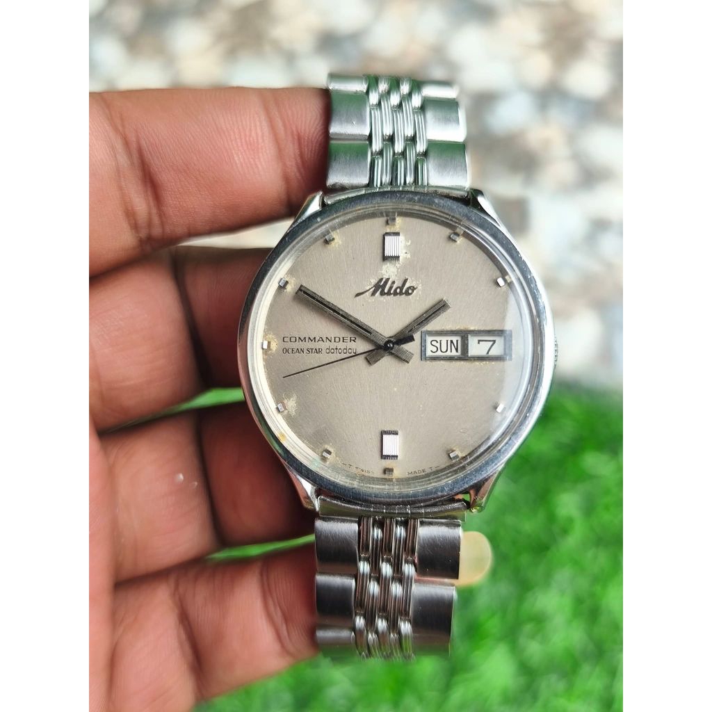 mido commander ocean star datoday vintage original