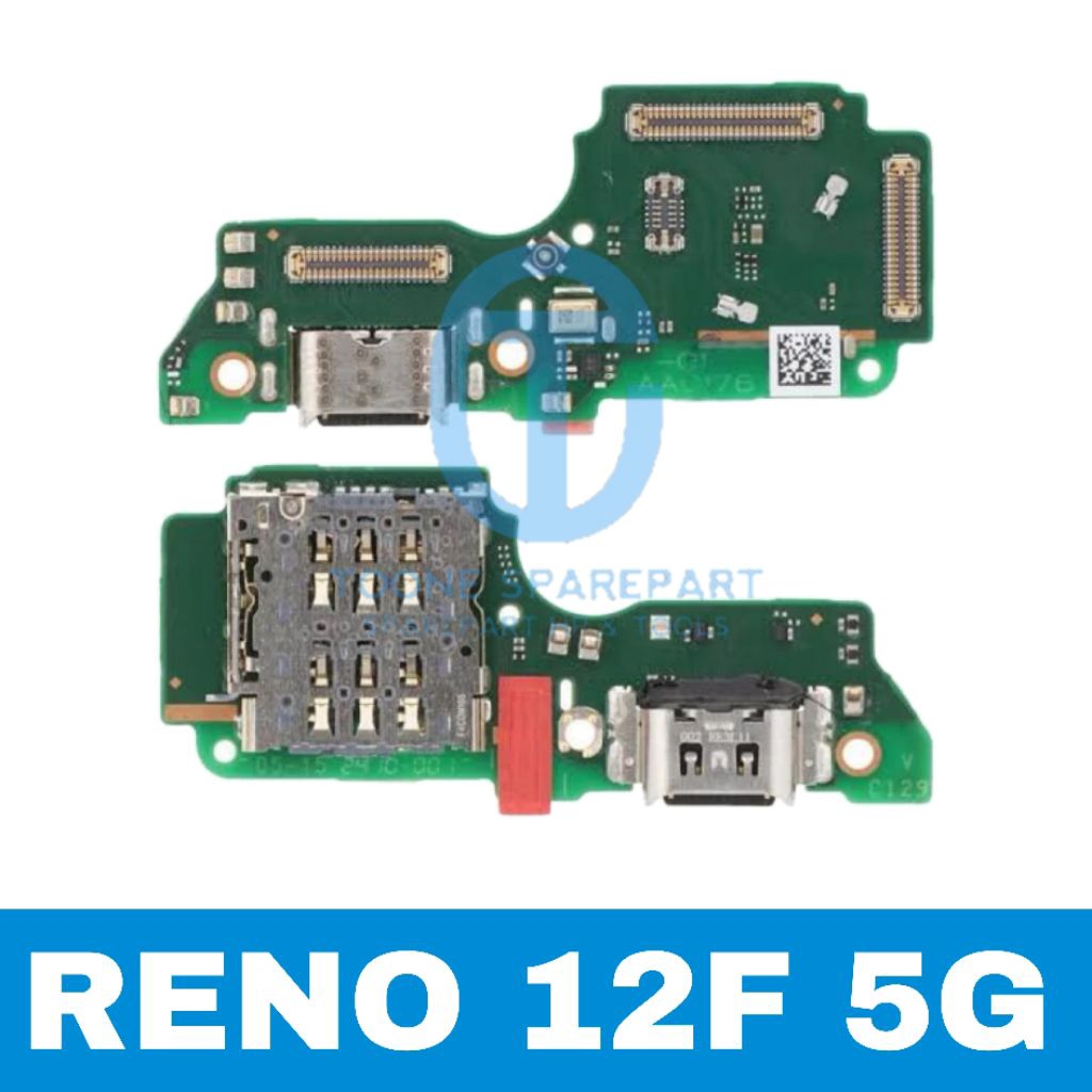 CONNECTOR CHARGER/PAPAN CAS + MIC + HF + IC OPPO RENO 12F 5G
