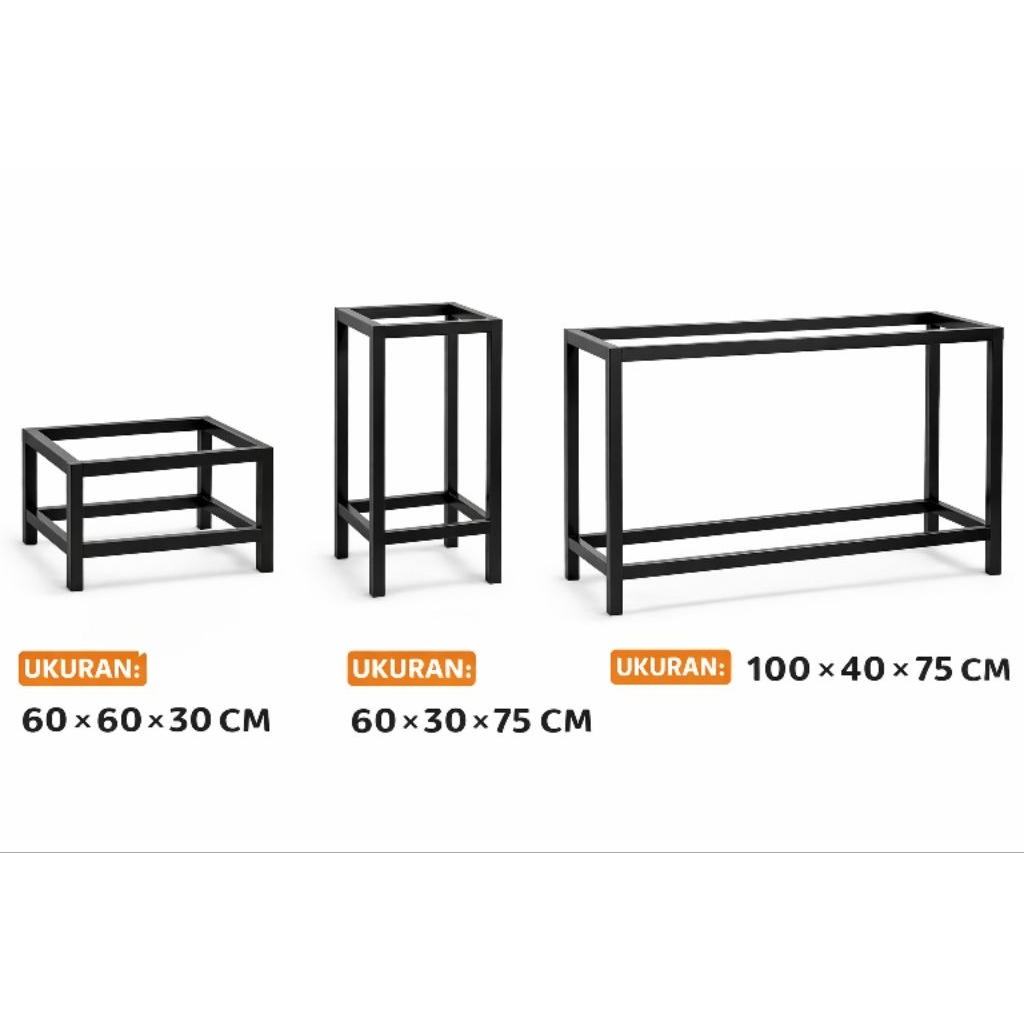 RAK BESI SERBA GUNA | MEJA AQUARIUM BESI