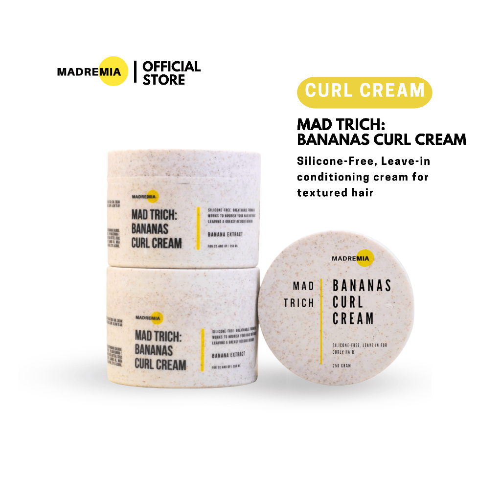 Madremia Mad Trich: Bananas Curl Cream (Silicone-Free)