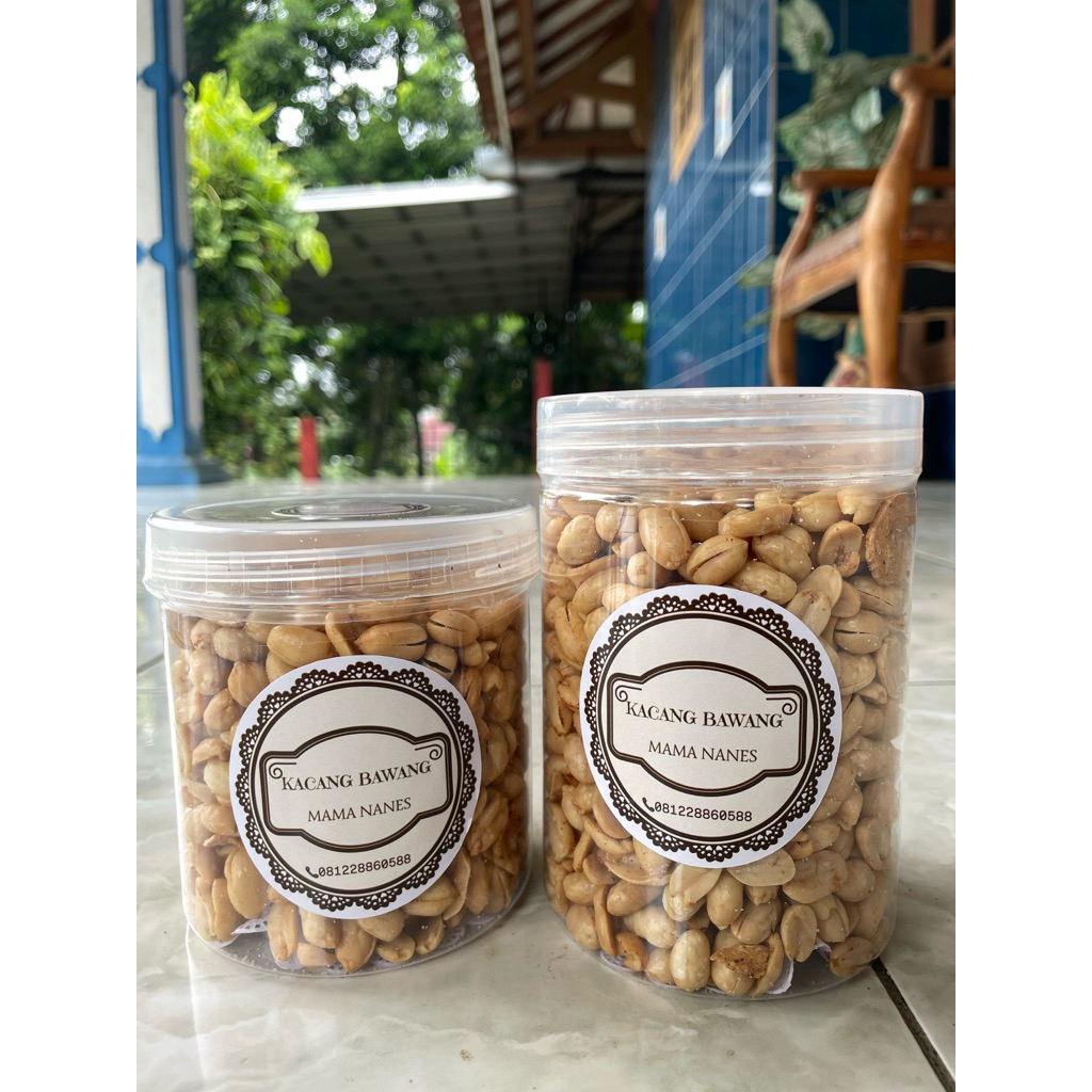 kacang bawang toples besar