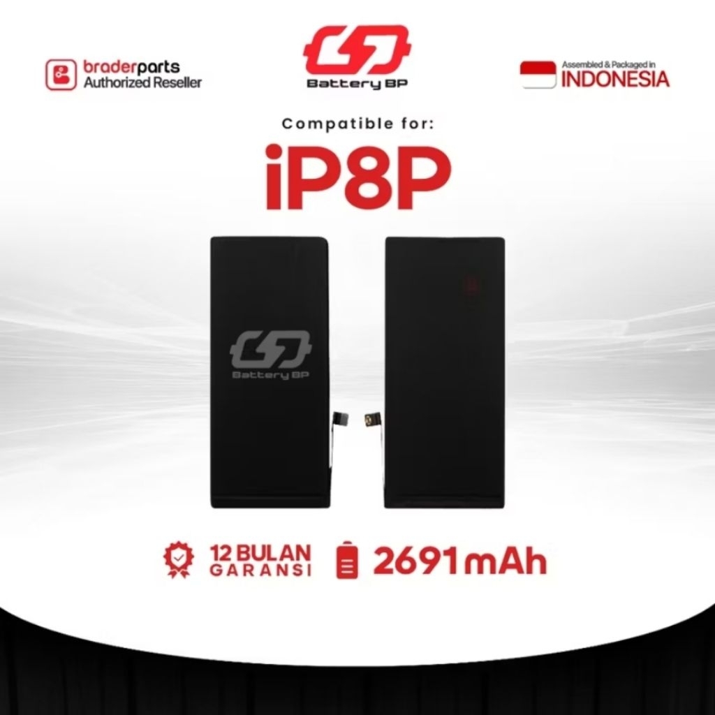 Braderparts Baterai Battery Batre for iPhone 8 Plus Original
