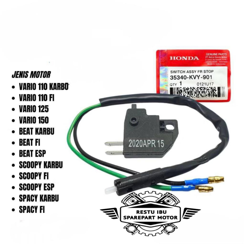switch rem depan, rem belakang beat, vario, beat FI, scoopy