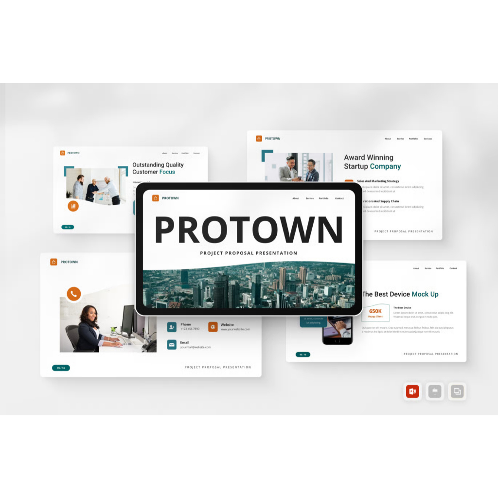 30 Template PPT Project Proposal Premium