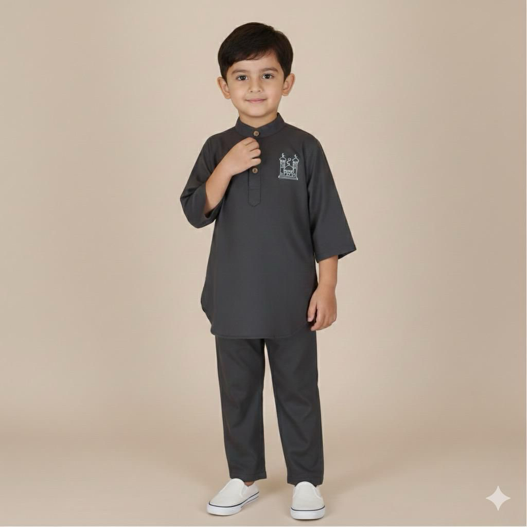 Setelan Baju Kurta Anak Laki-Laki (2-10 Tahun)