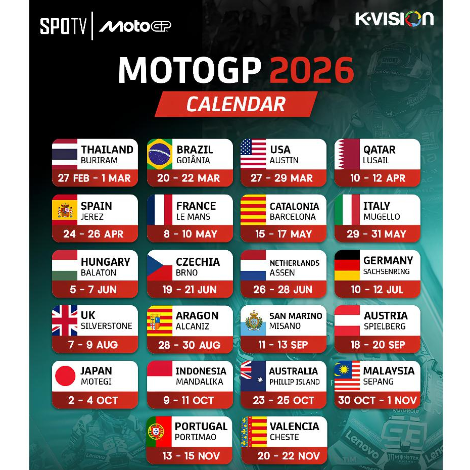 K-Vision Paket Spotv, roshn saudi league, motoGP