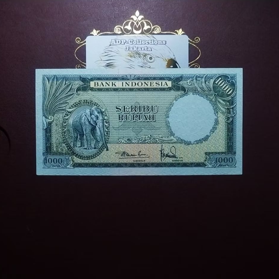Uang Kuno Seri Hewan 1000 Rupiah Gajah