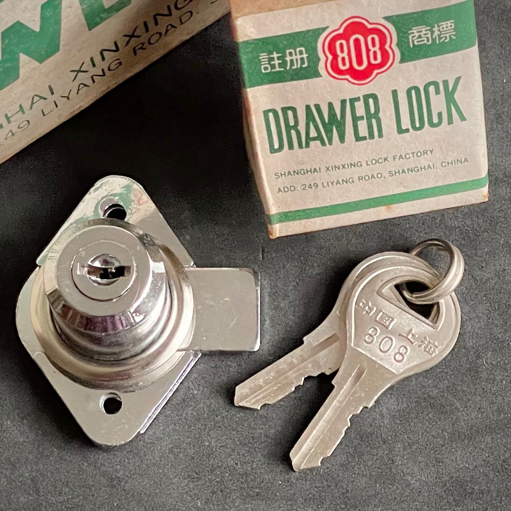 Original 808 drawer lock 22mm / kunci 808 original / kunci laci 808 / silinder kunci laci / kunci le