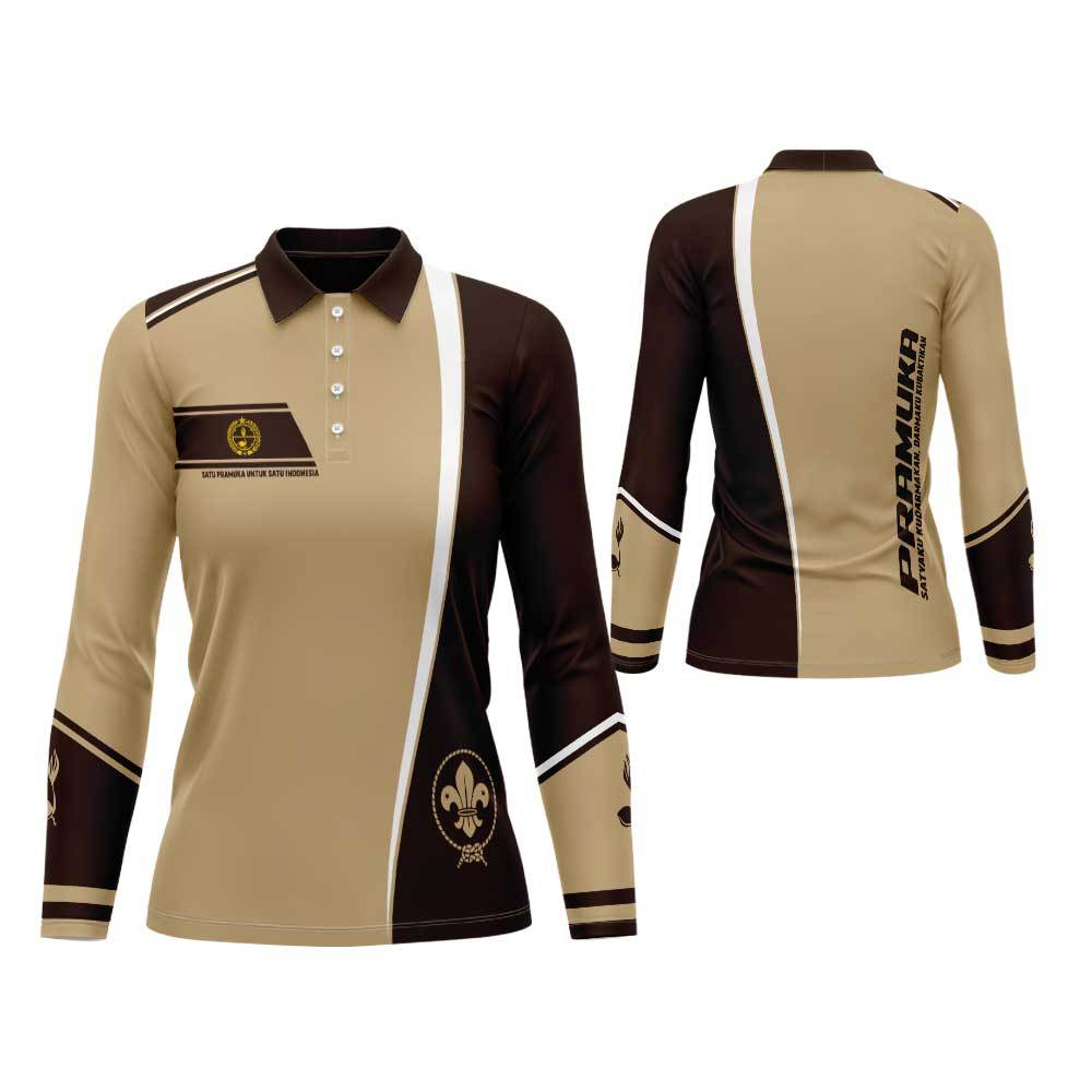 Baju Pramuka Wanita/Seragam Pramuka Cewek/Kaos Jersey Pramuka Wanita