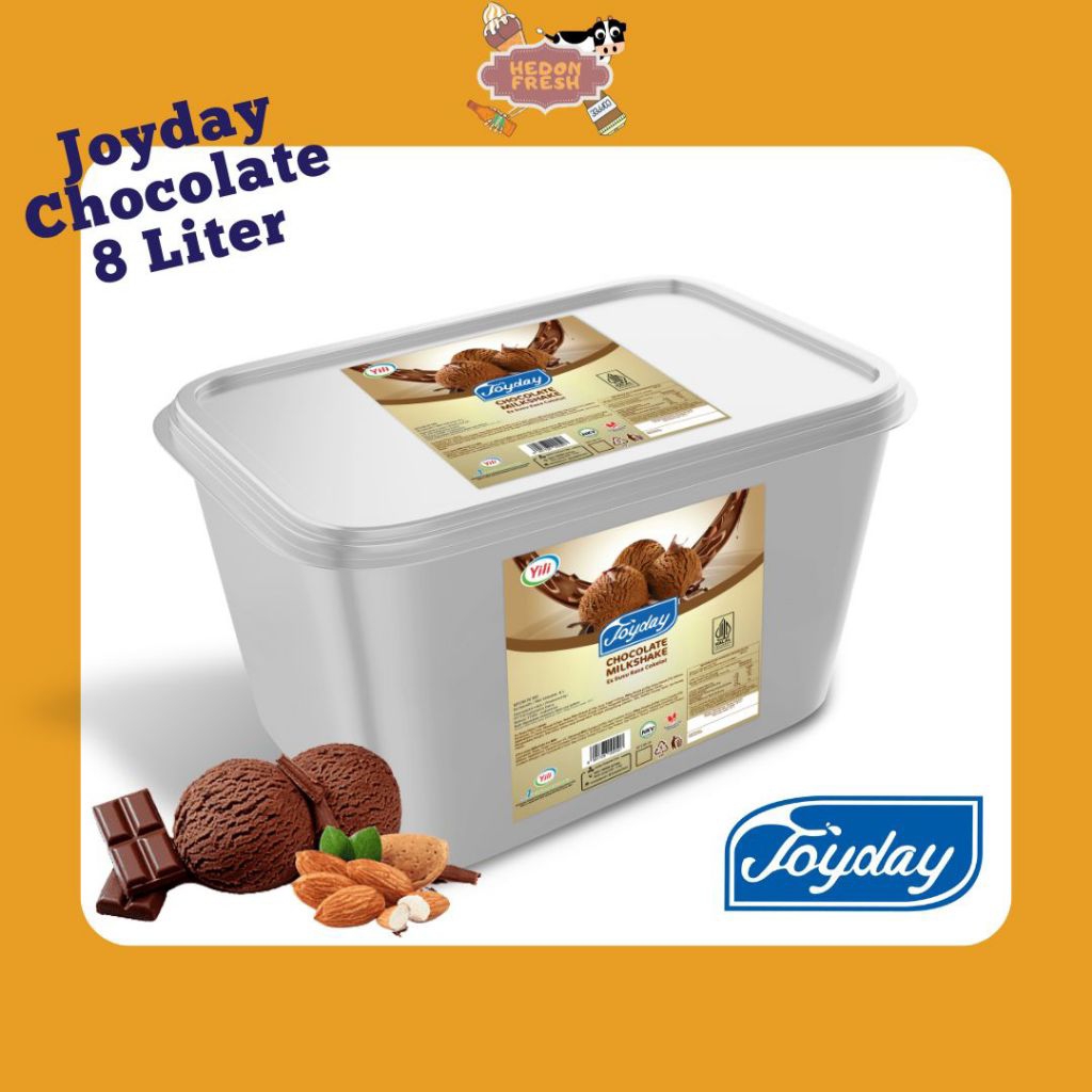 Es Krim Cokelat 8 Liter Joyday - Ice Cream Chocolate Bandung