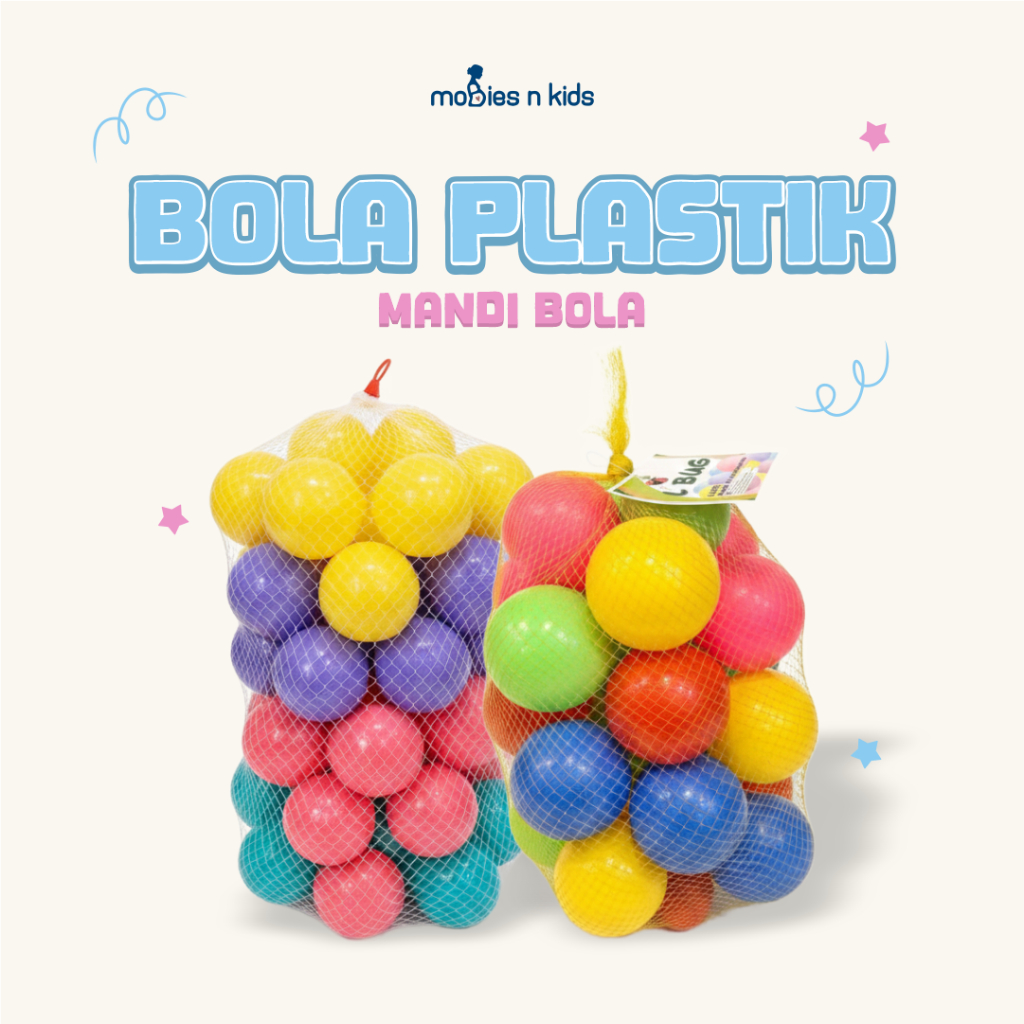Mobies n Kids - Bola Plastik | Mandi Bola | Mainan Bola | Bola Kecil Plastik