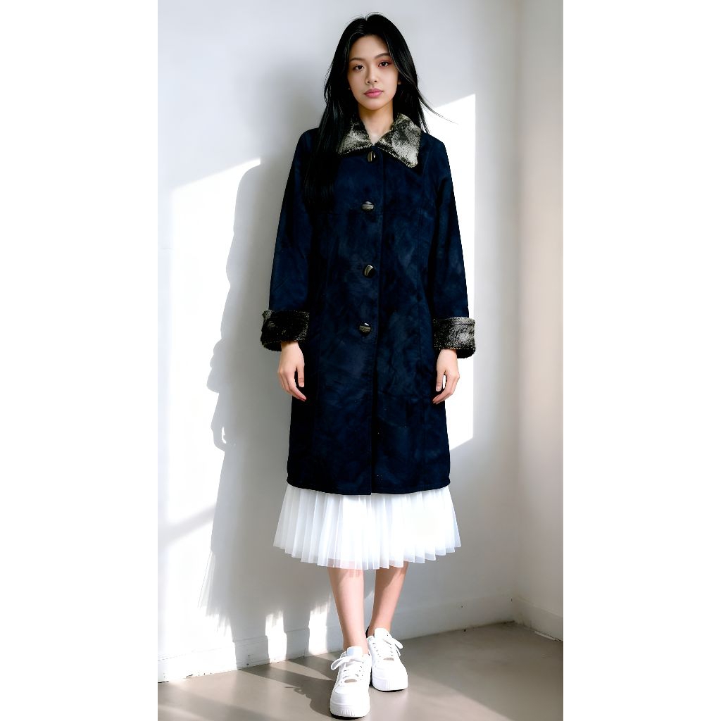 PIERRE CARDIN SUPER BRAND SUEDE (LONG MANTEL/JACKET/COAT)