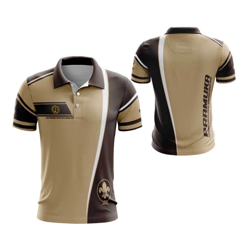 Baju Pramuka Pria/Seragam Pramuka Laki-Laki Dewasa/Kaos Jersey Pramuka Pria