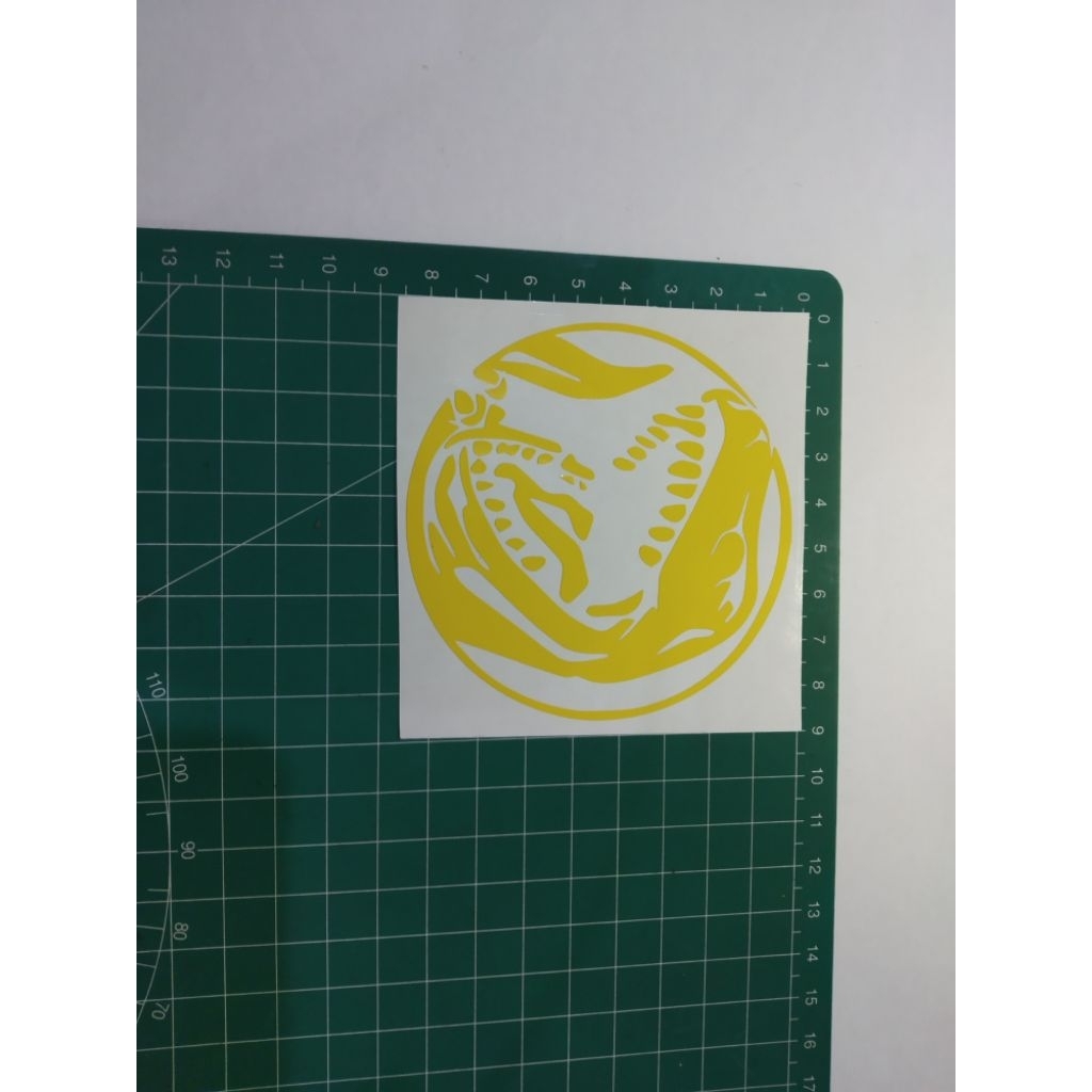 stiker cutting power rangers dino