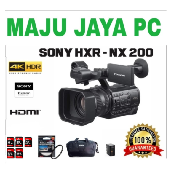CAMCORDER SONY HXR-NX200 4K CAMCORDER PROFESIONAL