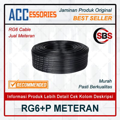 KABEL CCTV COAXIAL RG6 + POWER OUTDOOR METERAN