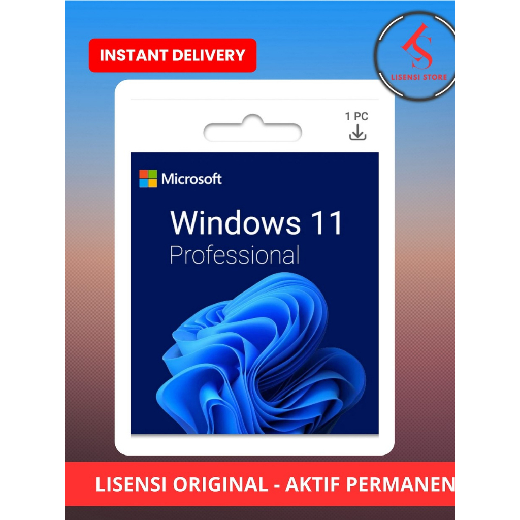 Key Aktivasi Windows 11 Pro Original Lifetime - Lisensi Win11 - Windows 11 Pro Original