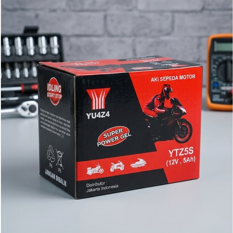 Aki Motor Ys Kering MF Original untuk Beat Vario 110 Mio Soul Xeon RC Supra X 125 Jupiter MX Mega Pr