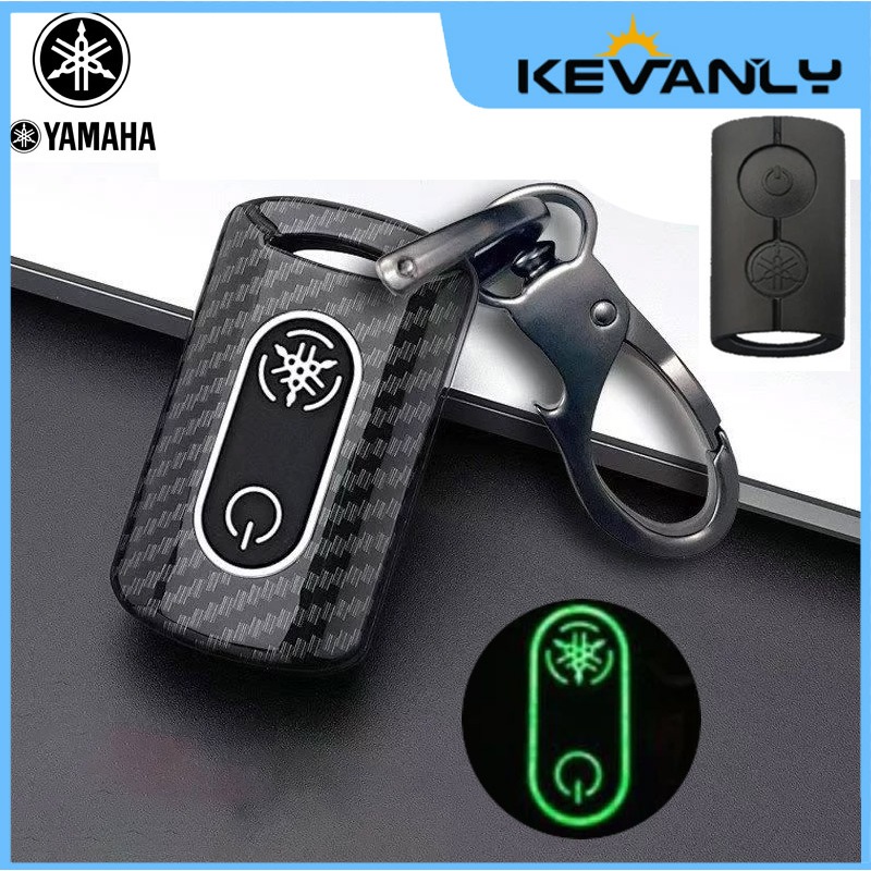 KEVANLY Sarung Kunci Remote Silikon Serat Karbon Cocok Untuk Yamaha Nmax 2020-2022, Aerox, Sniper155