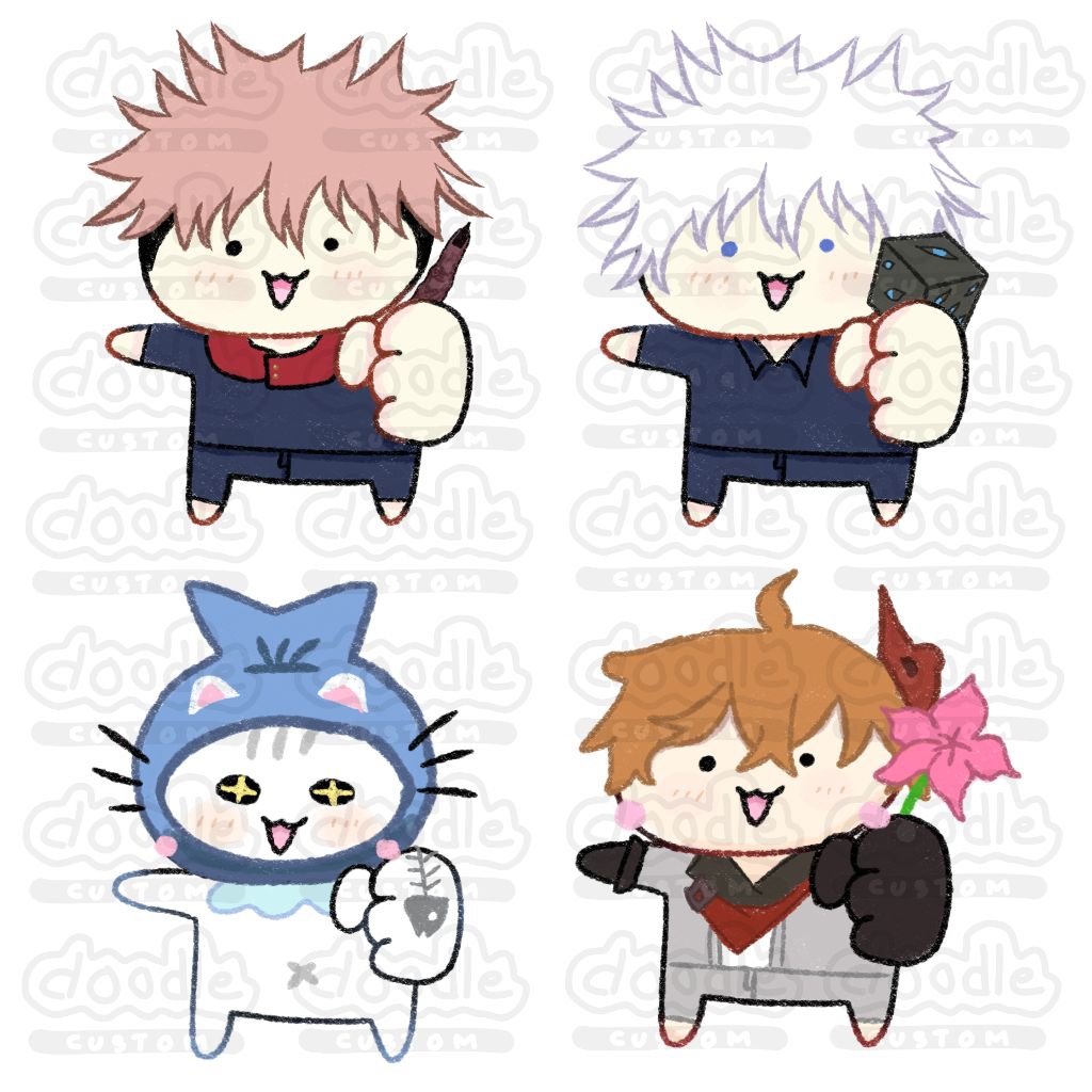 Custom Gambar Chibi Murah | Commission Art Chibi | Art Commission Custom Chibi | Custom Gambar Chibi