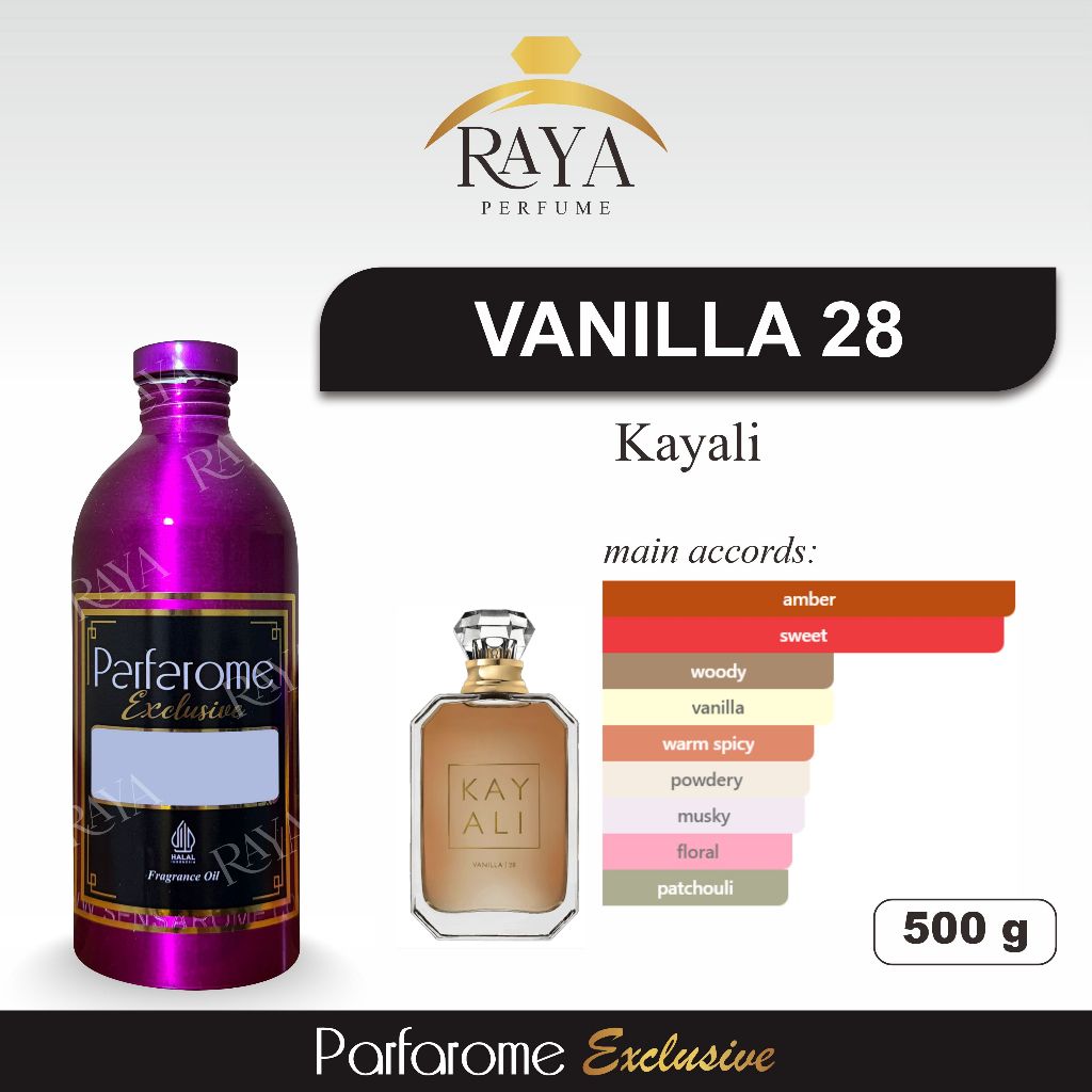 Vanilla 28 Kayali Bibit Parfum Parfarome Exclusive 500gr