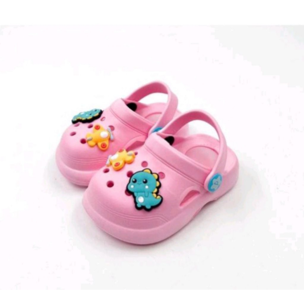 Sandal anak porto Baim Suara citcit Dino Porto 1067 T / sepatu sandal anak anak lucu / ukuran 20 - 2