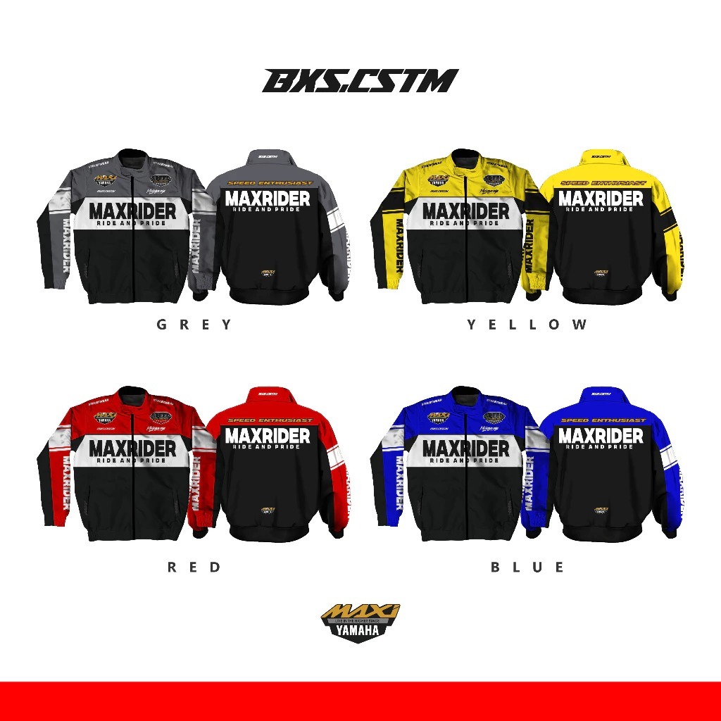 JAKET MOTOR YAMAHA NMAX XMAX TMAX ALL MAXI SERIES JACKET  FULL PRINTING PREMIUM JAKET TOURING SUNMOR