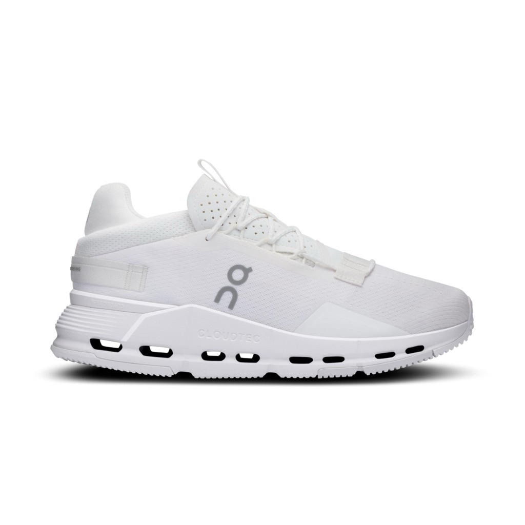 On cloudnova 2 white sneakers