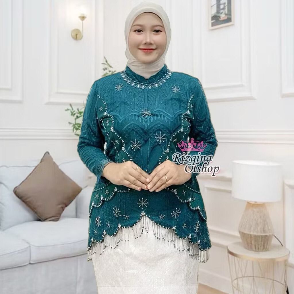 Set Kebaya Wanita Premium Terbaru / Baju Mewah Untuk Pesta / Kebaya Wisuda Modern