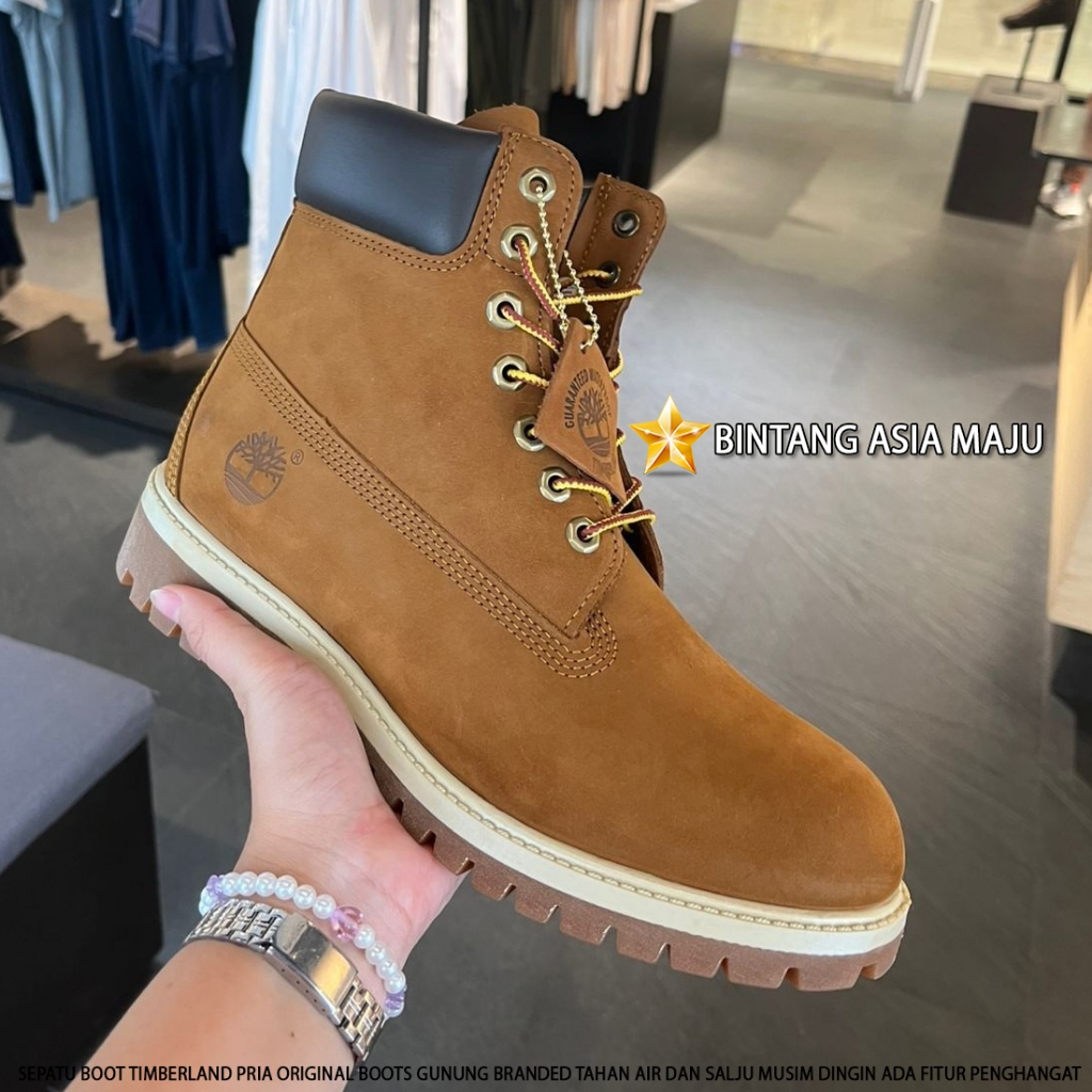 SEPATU BOOT TIMBERLAND PRIA ORIGINAL BOOTS GUNUNG BRANDED TAHAN AIR DAN SALJU MUSIM DINGIN ADA FITUR
